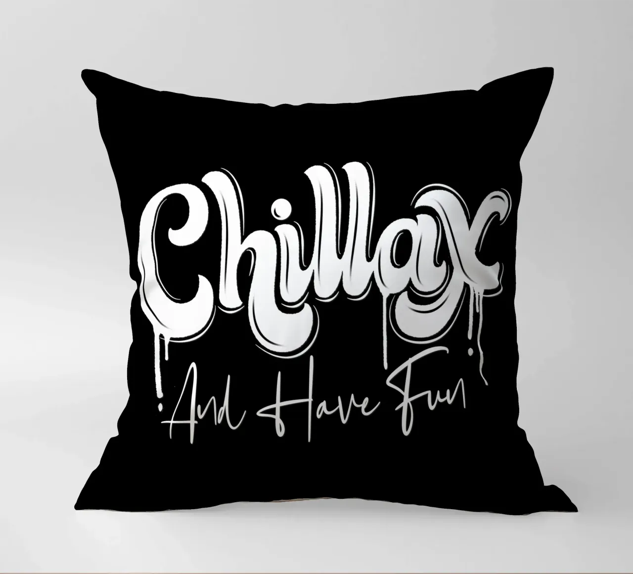 Rilassarsi e divertirsi. Chillax cuscino da CalliLetters