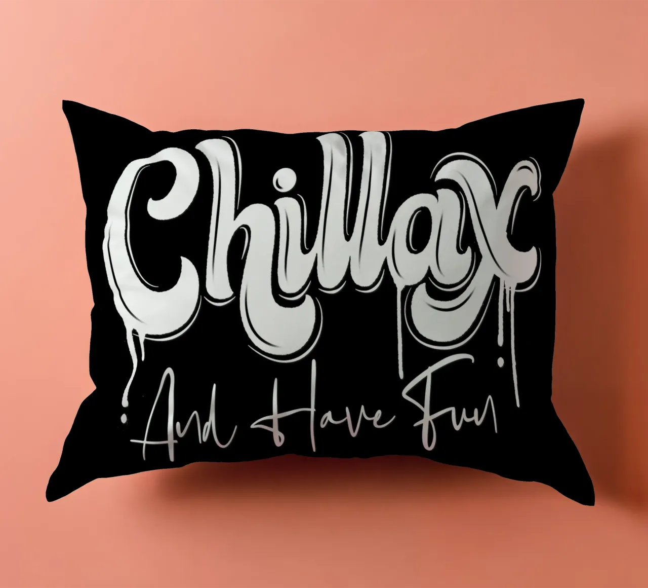 Rilassarsi e divertirsi. Chillax cuscino da CalliLetters