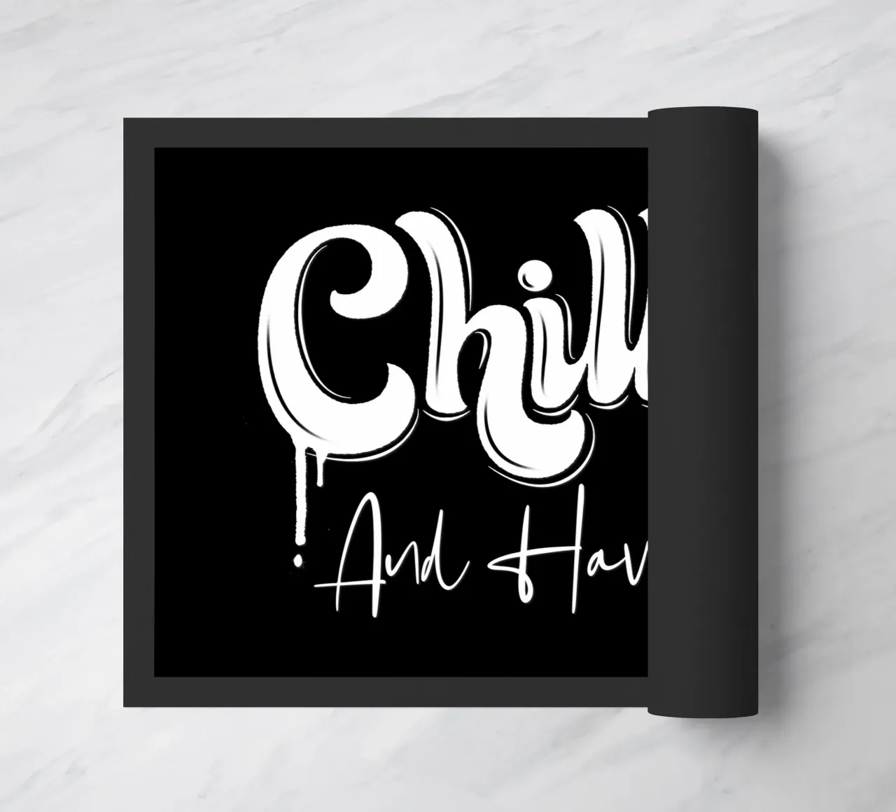 Rilassarsi e divertirsi. Chillax zerbino da CalliLetters