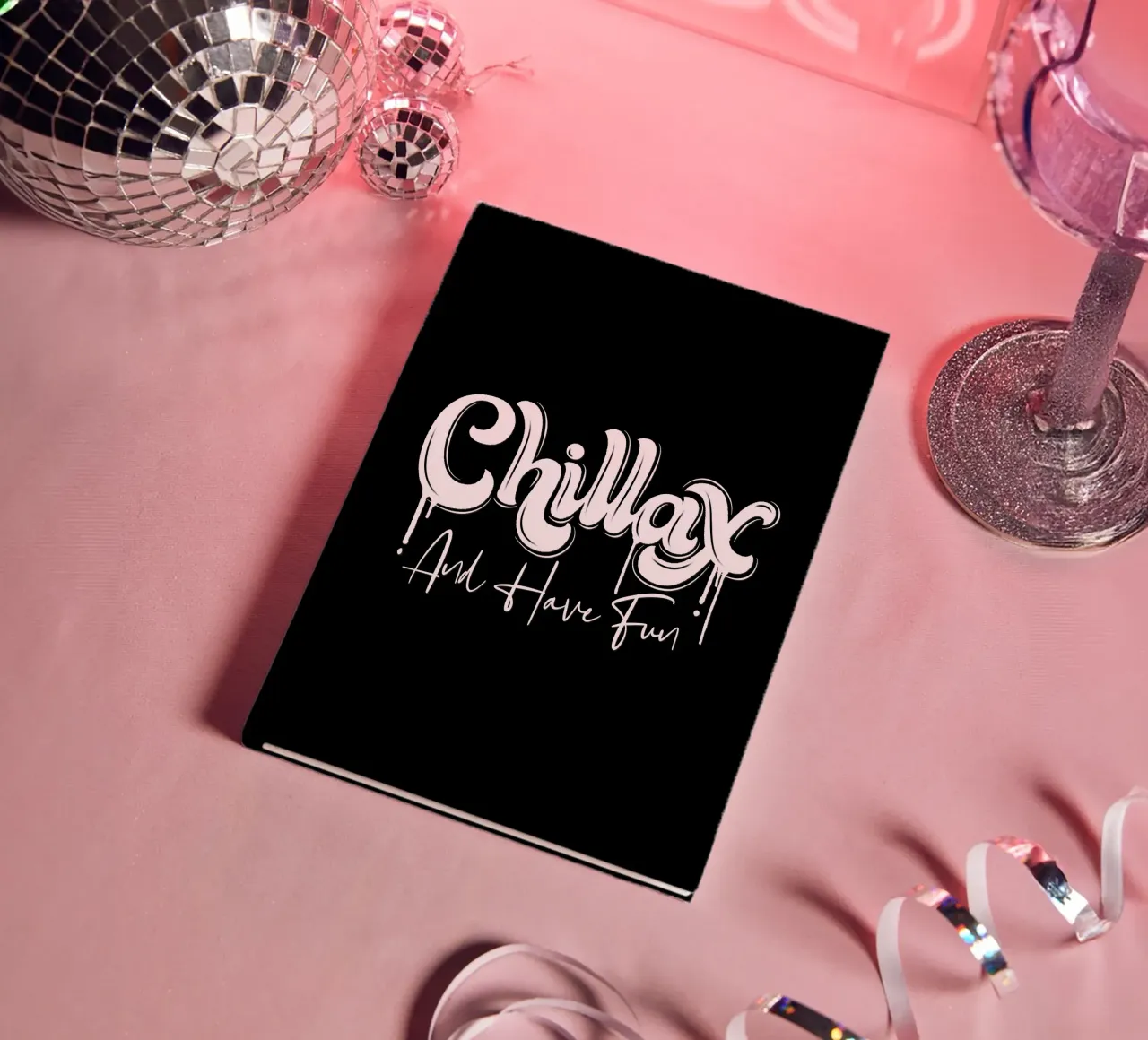 Chill and have Fun. Chillax notebook by CalliLetters