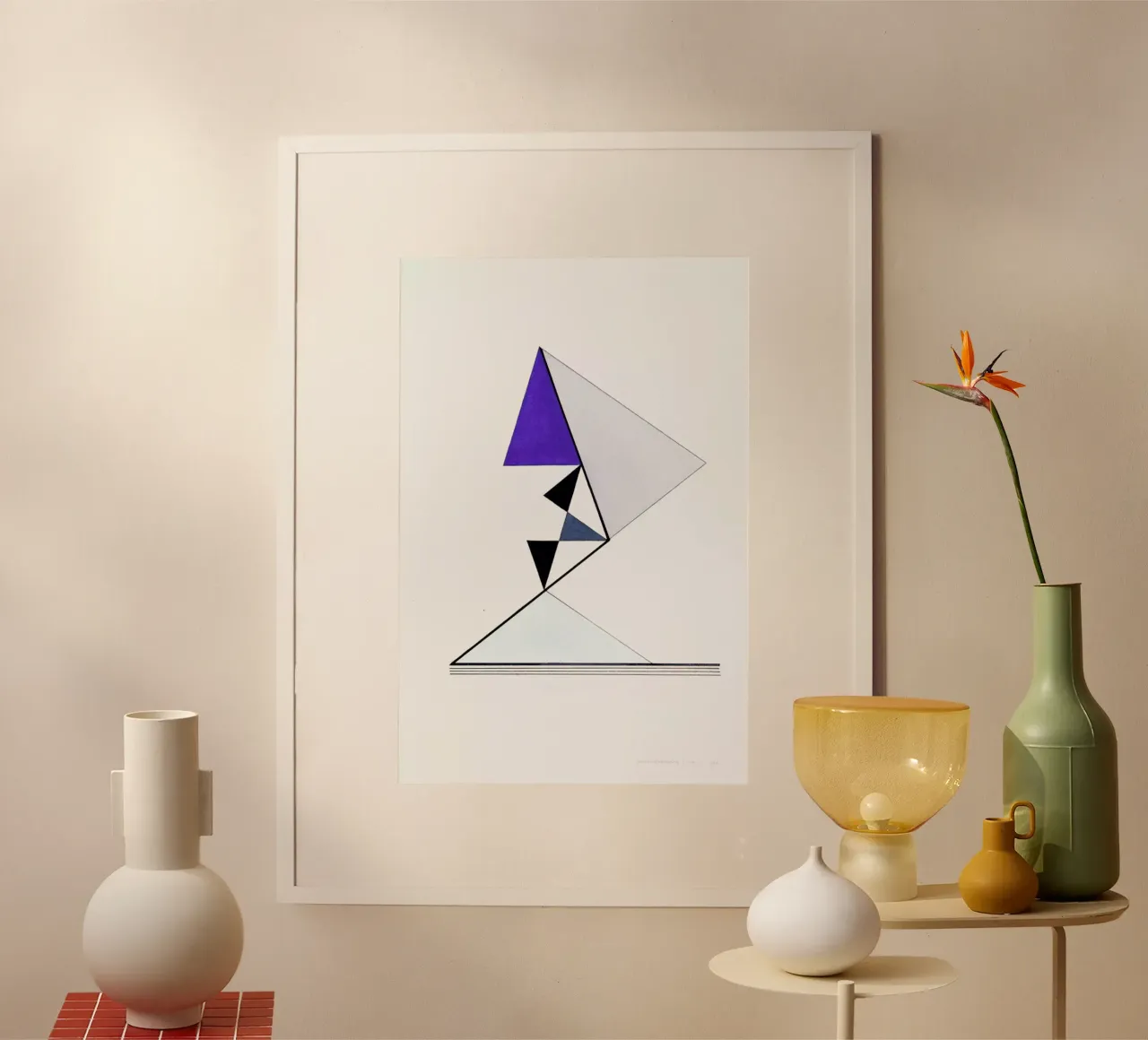 Ordnungsgläubig (1992) poster con telaio in plastica da Heinrich Neuy
