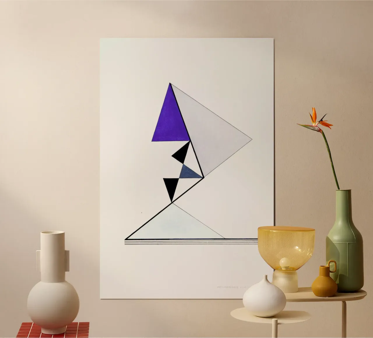 Ordnungsgläubig (1992) poster con telaio in plastica da Heinrich Neuy