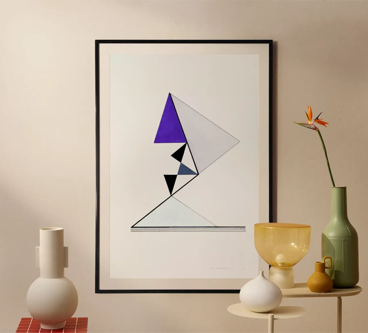 Ordnungsgläubig (1992) poster con telaio in plastica da Heinrich Neuy