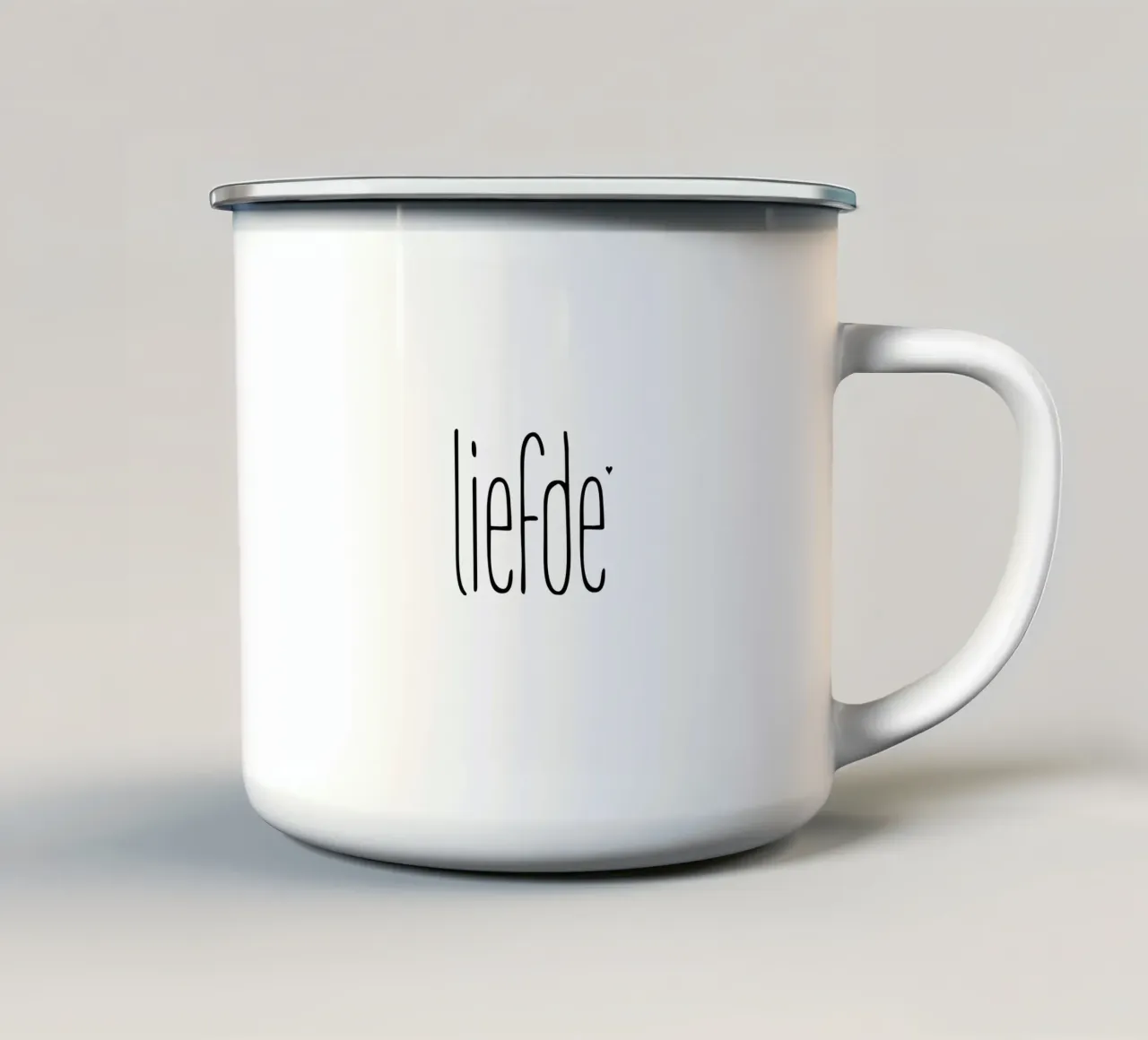 Liefde tazza in smalto da typolover