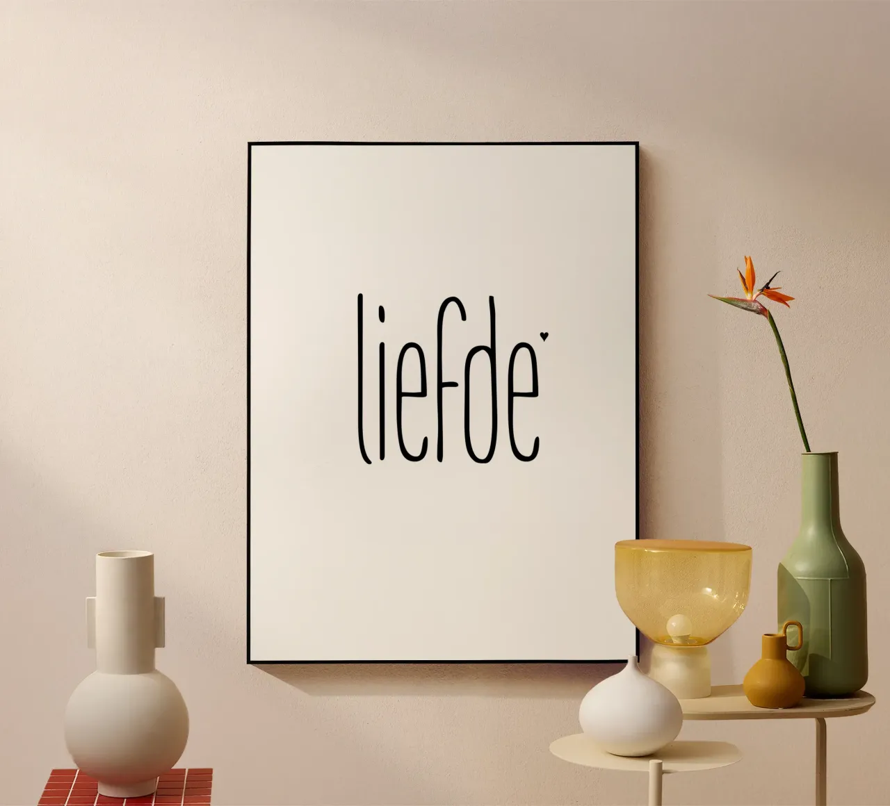 Liefde plexiglass da typolover