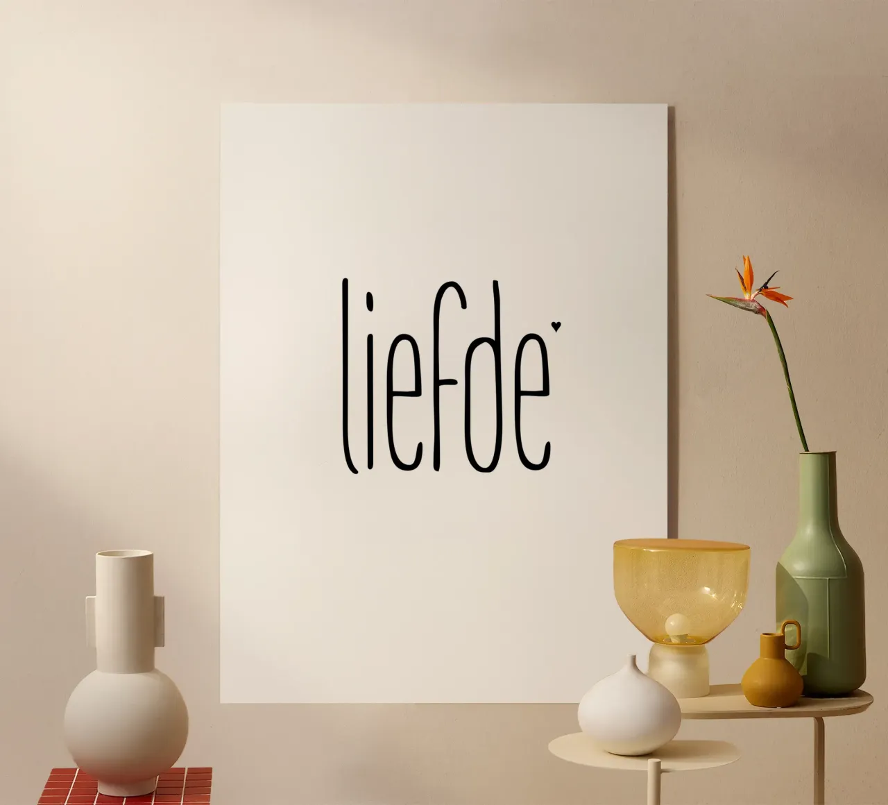 Liefde plexiglass da typolover