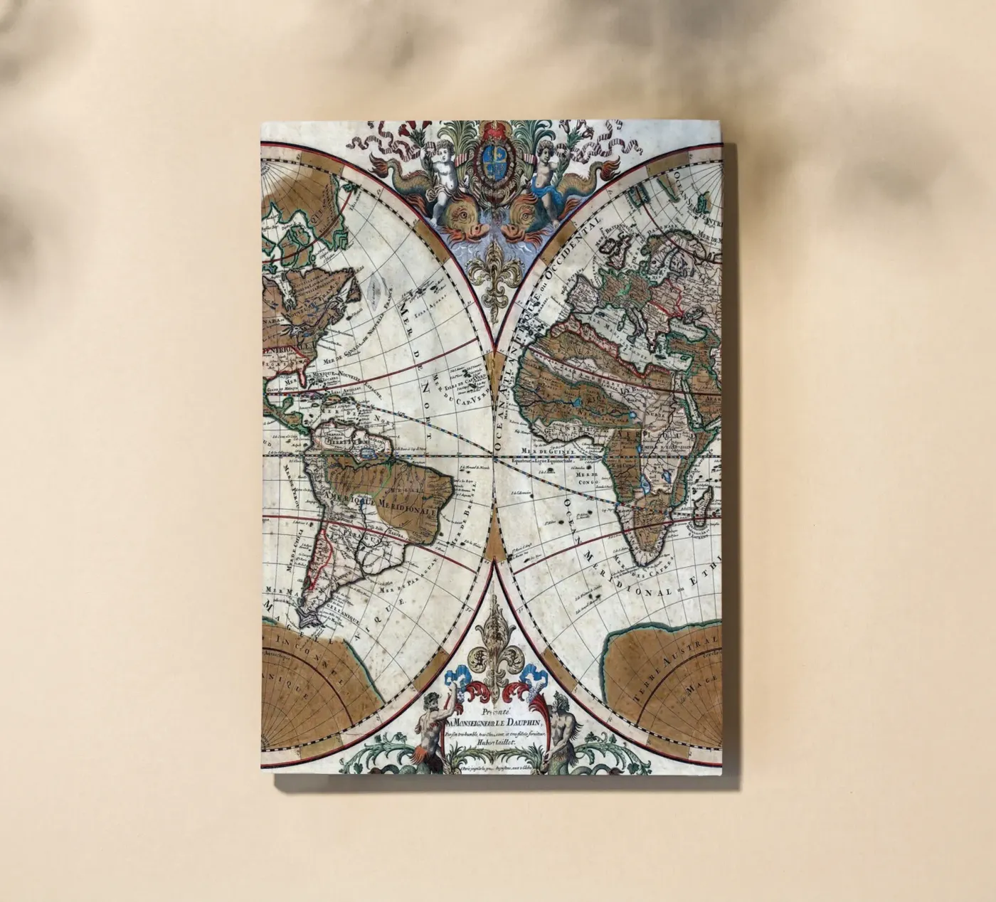 ancienne carte du monde carnet de 100 Historical Maps