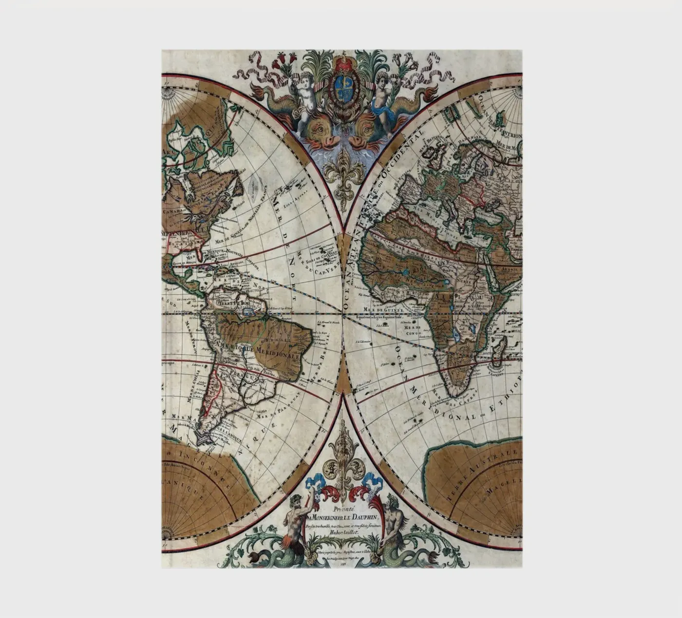 old world map notebook by 100 Historical Maps