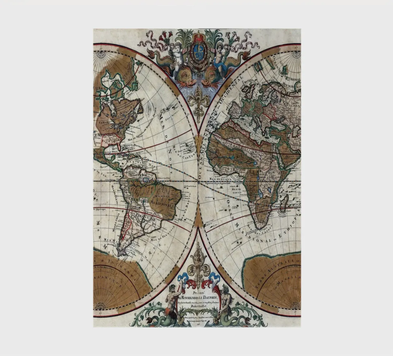 ancienne carte du monde carnet de notes de 100 Historical Maps