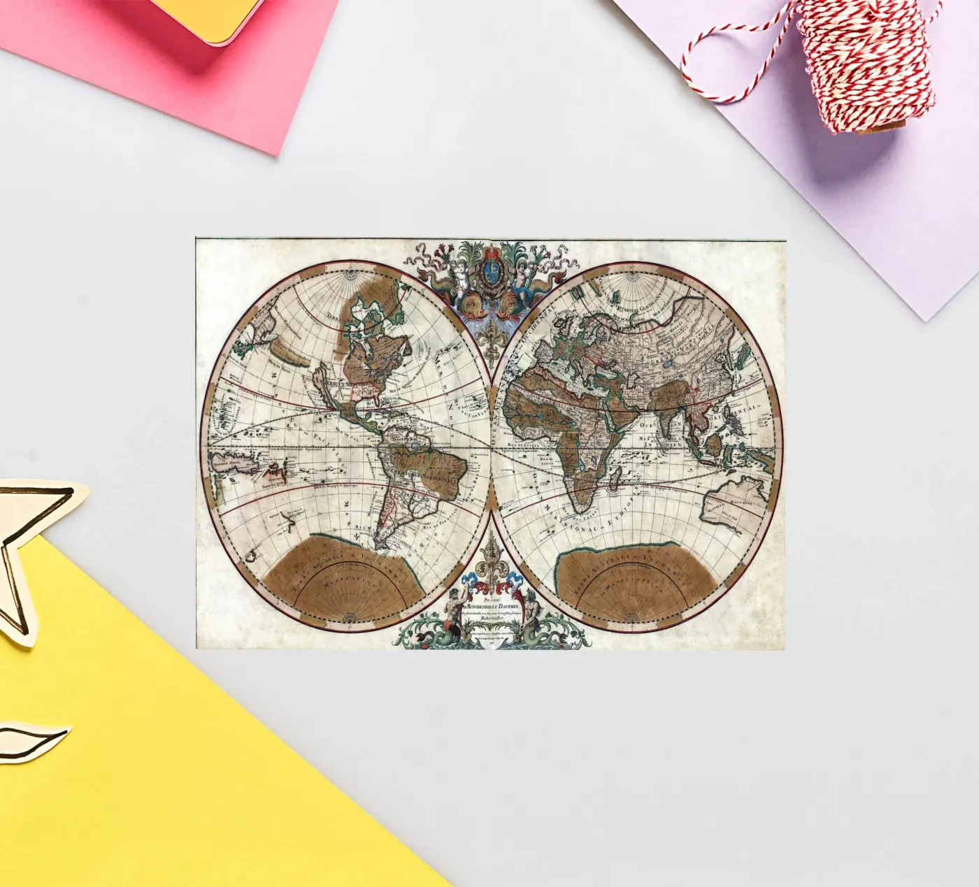 old world map adesivo da 100 Historical Maps