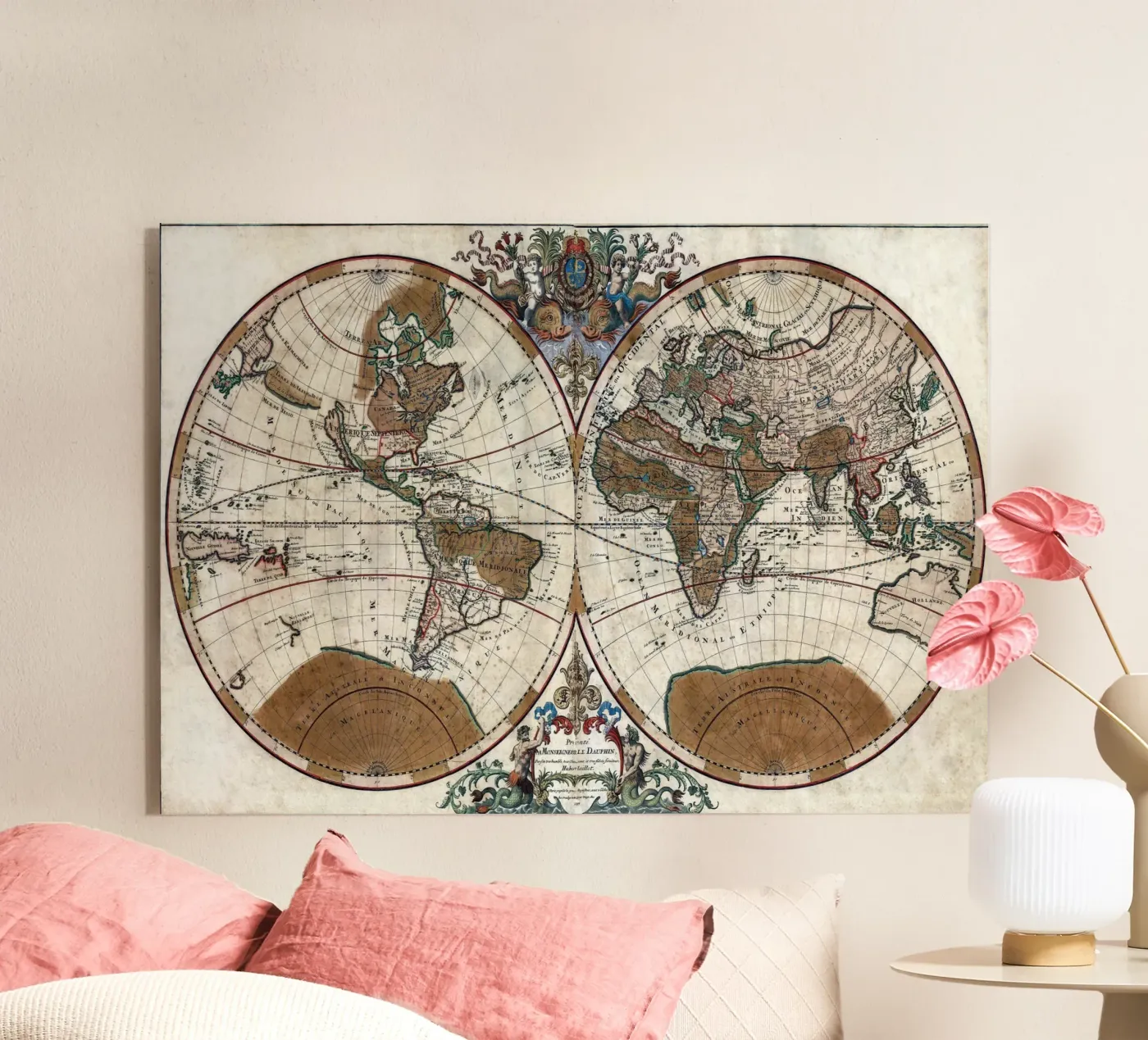 old world map plexiglas de 100 Historical Maps
