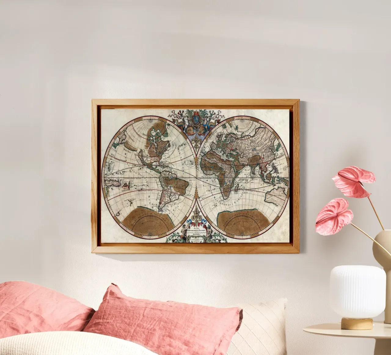 old world map alu-dibond by 100 Historical Maps