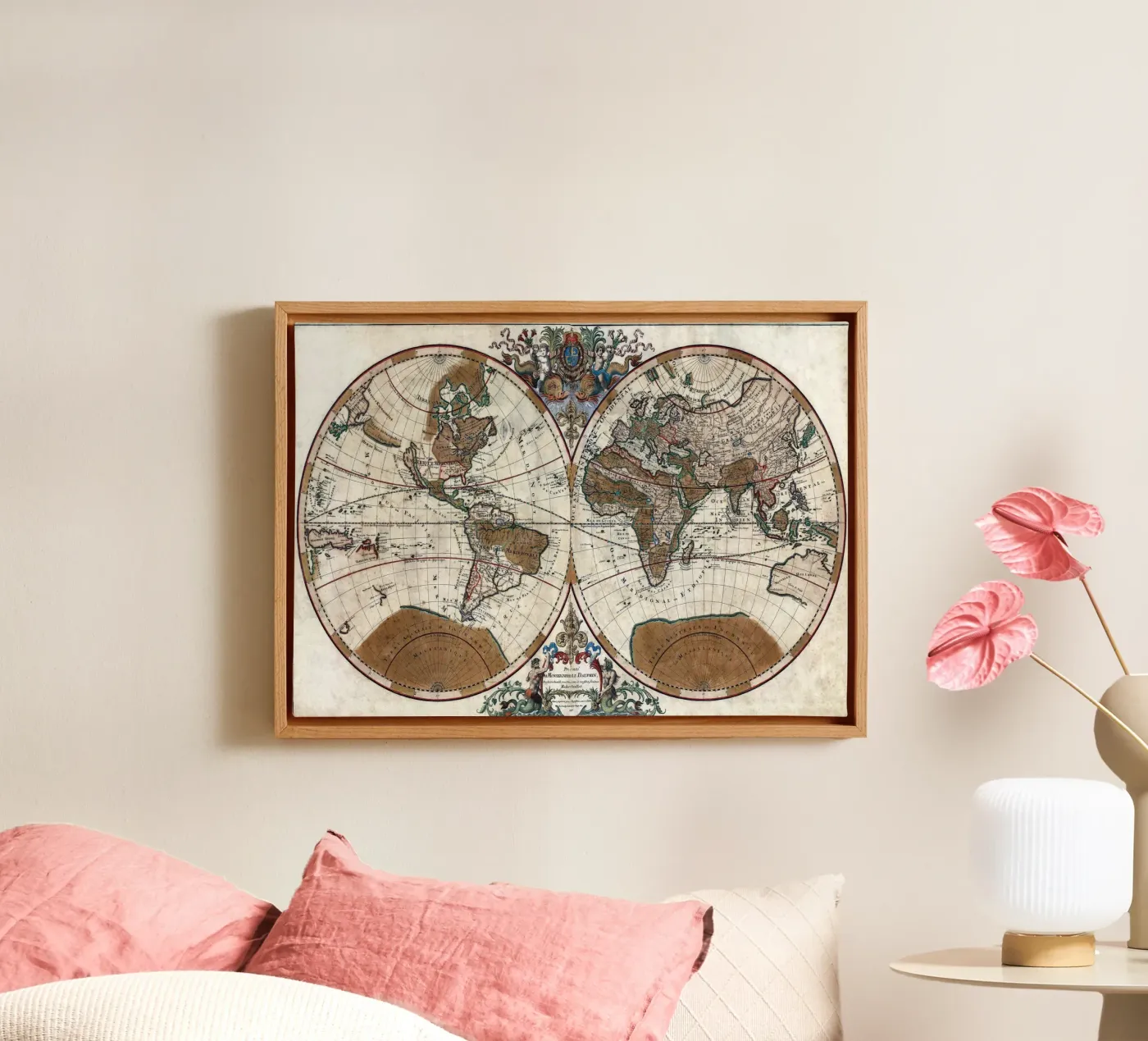 old world map Leinwand von 100 Historical Maps