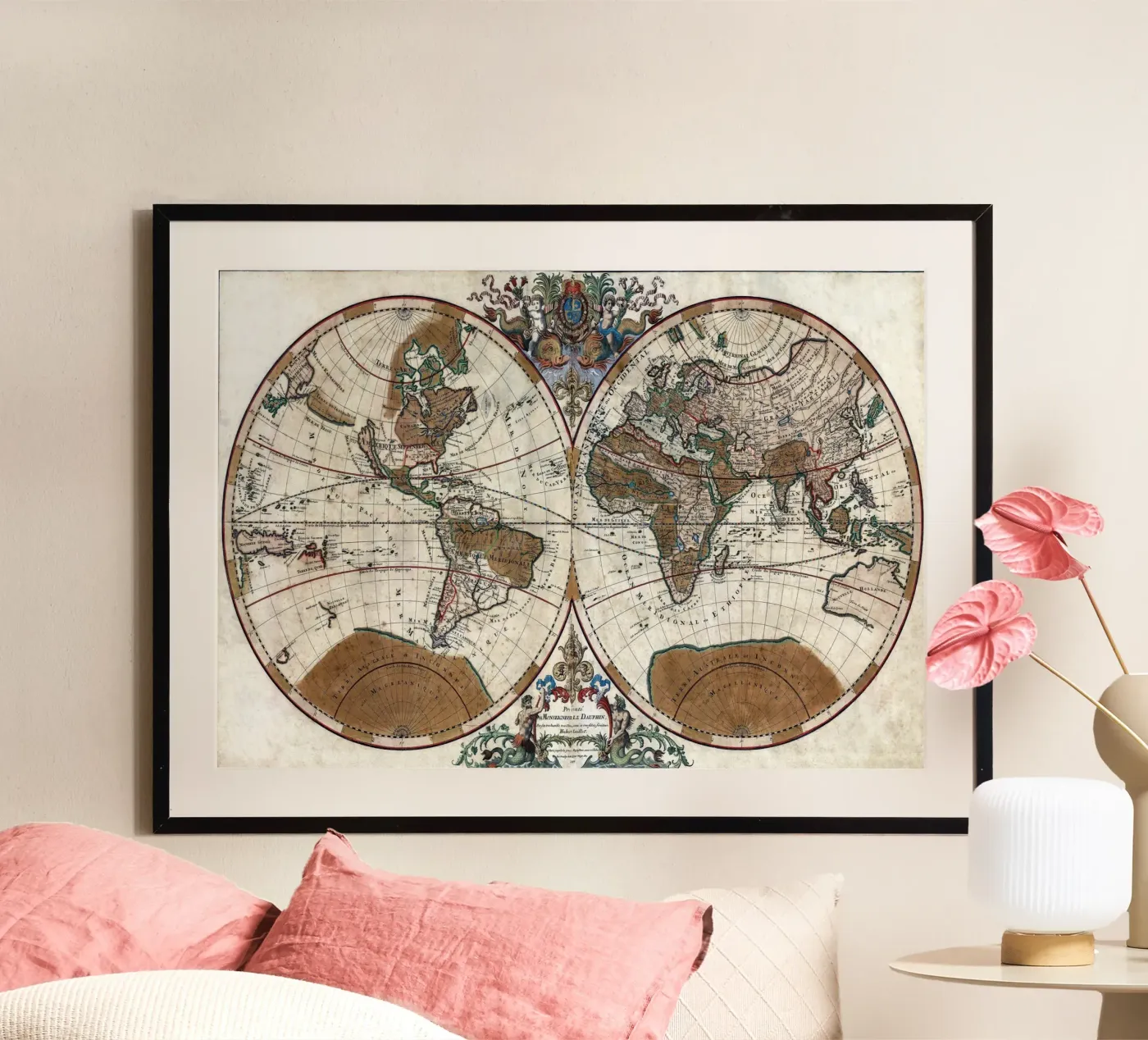 old world map poster da 100 Historical Maps