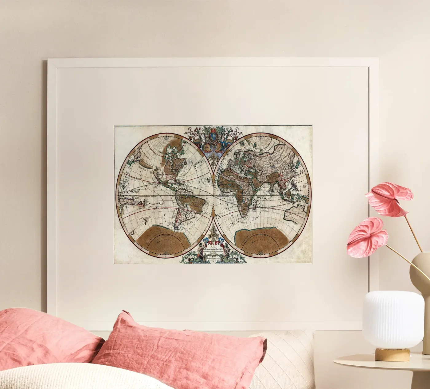old world map poster da 100 Historical Maps