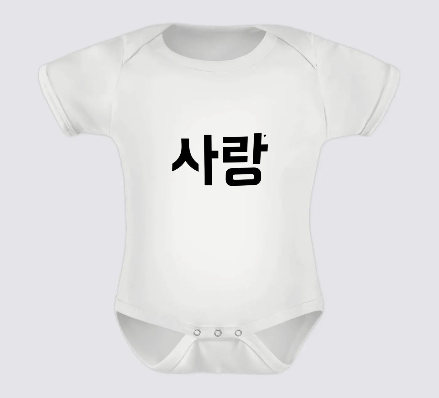 사랑 Kurzarm Babybody von typolover