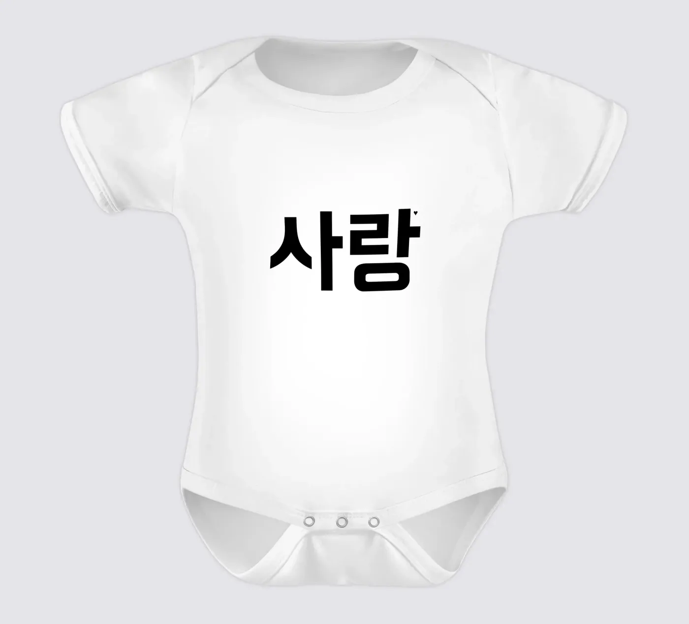 사랑 Kurzarm Babybody von typolover