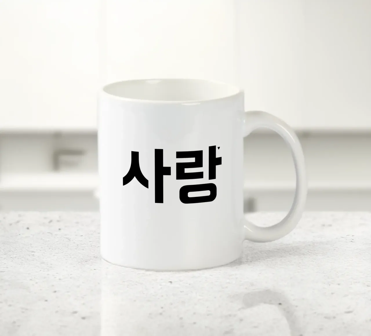 사랑 ceramic mug by typolover