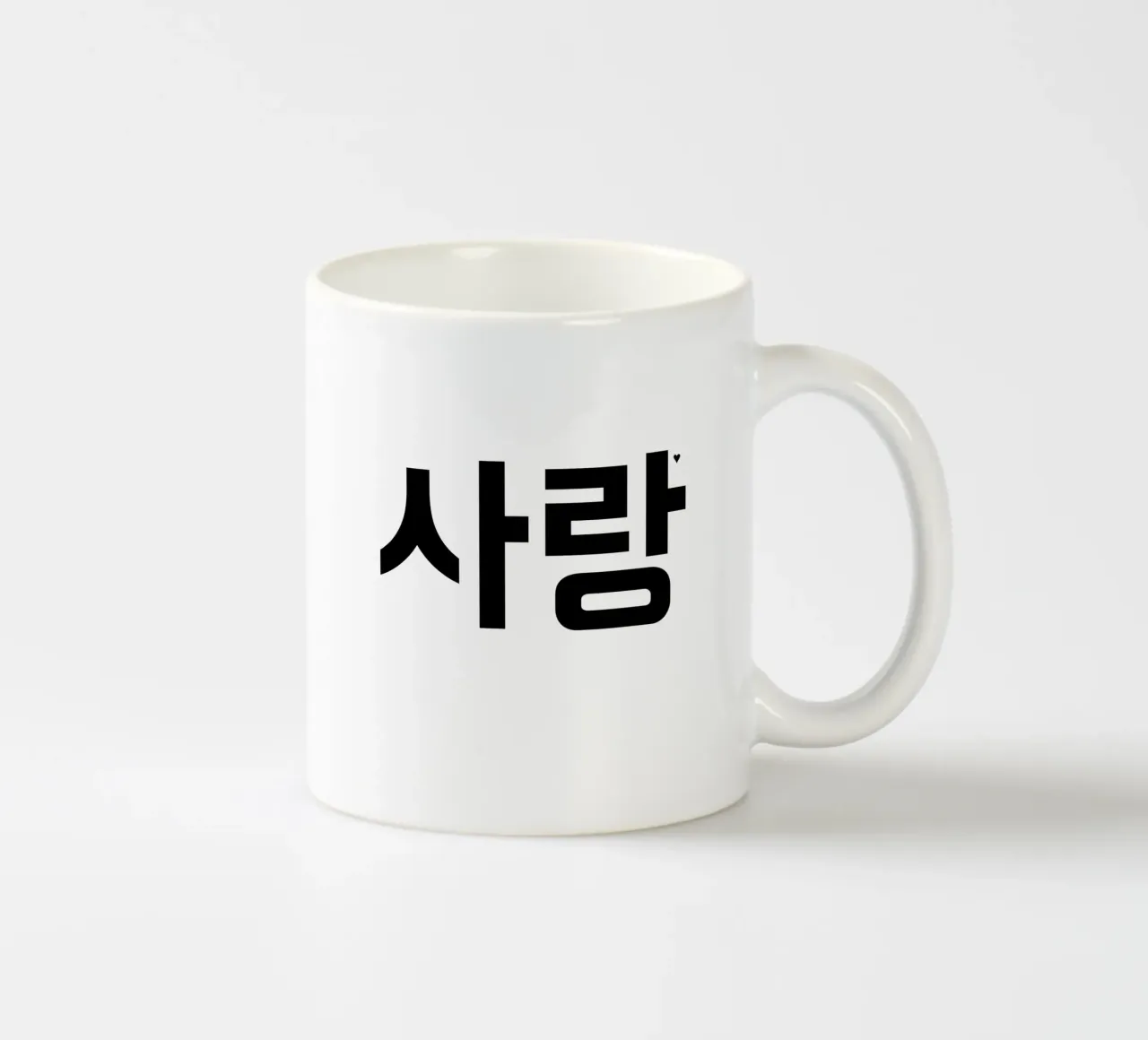 사랑 ceramic mug by typolover