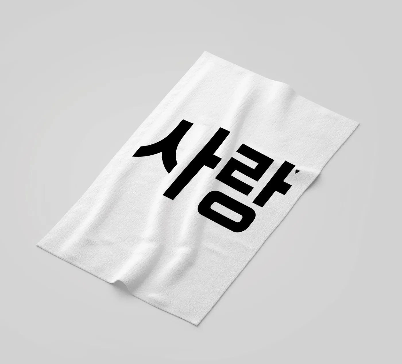 사랑 strandhanddoek van typolover