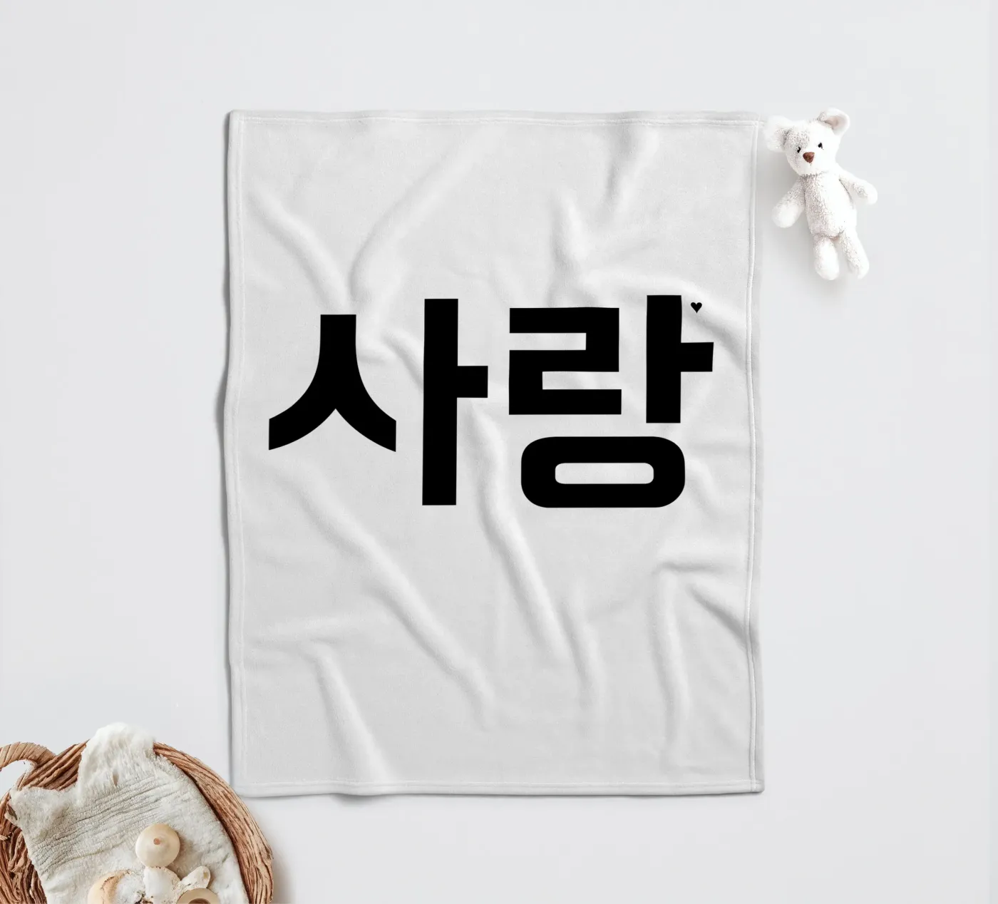 사랑 fleece blanket by typolover