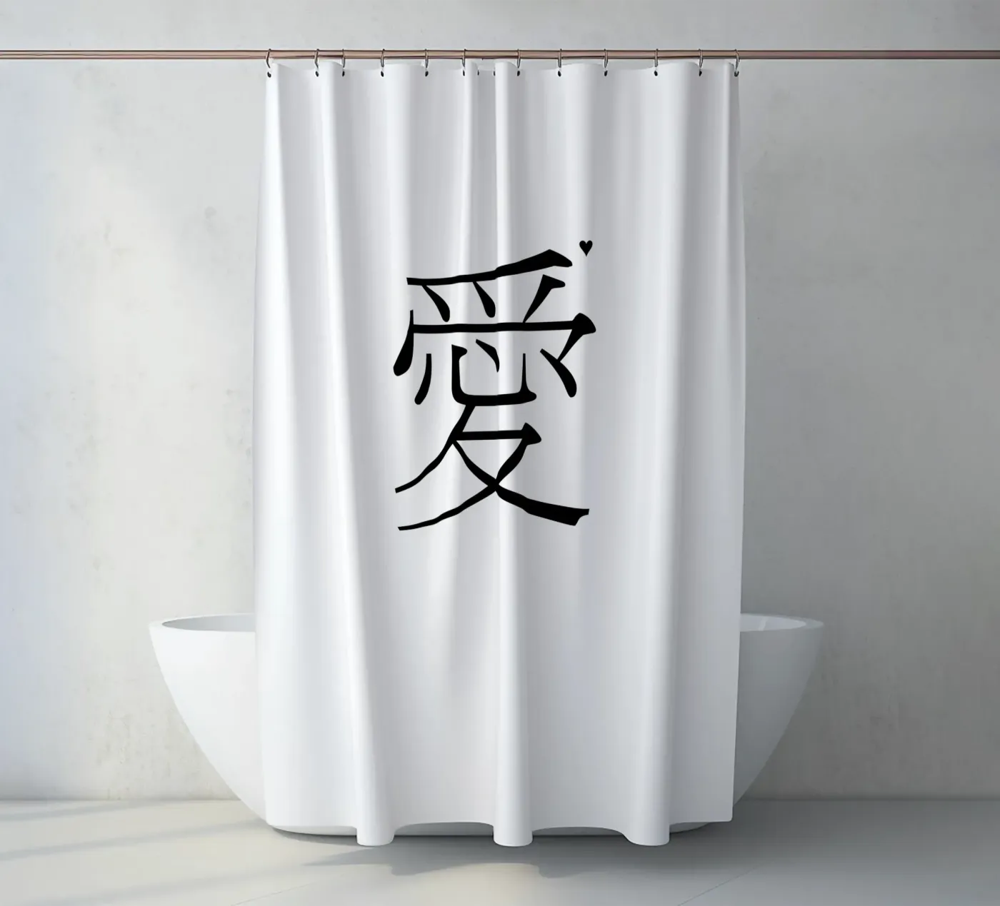 愛 Duschvorhang von typolover