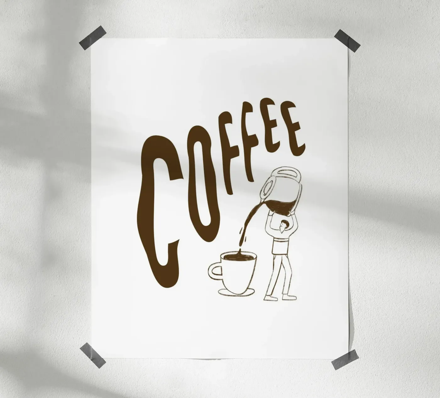 COFFEE poster van BAWA