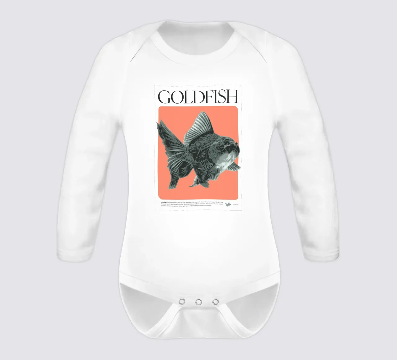 PESCE D'ORO body neonato maniche lunghe da Cranio Dsgn