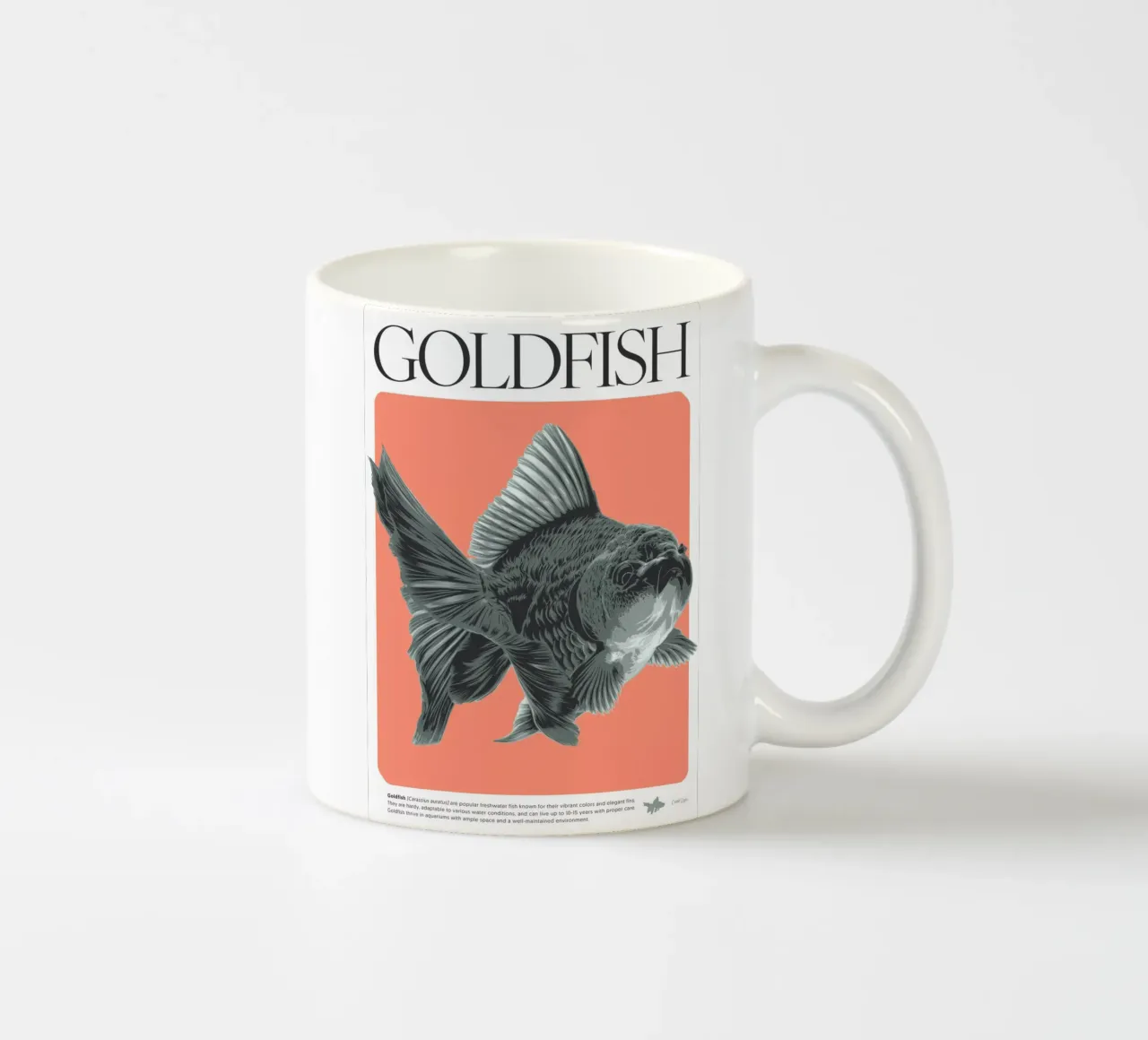PESCE D'ORO tazza in ceramica da Cranio Dsgn