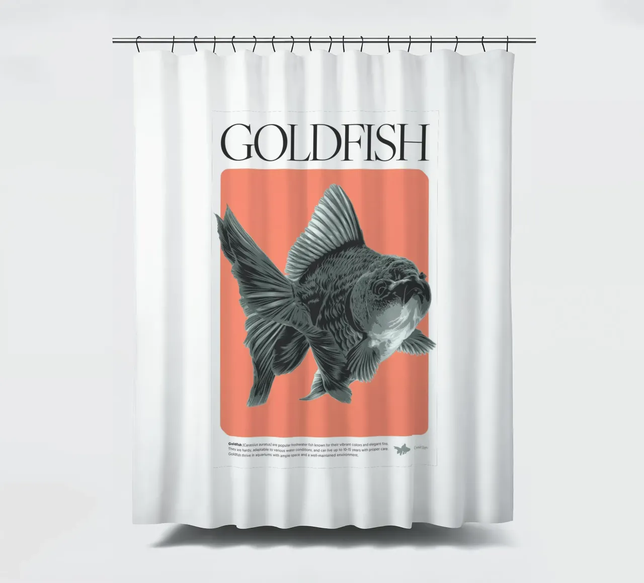 GOLDFISH shower curtain by Cranio Dsgn