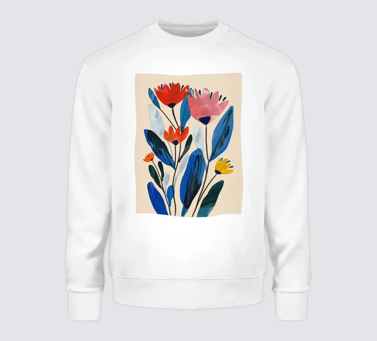 Fiori astratti colorati I felpa da Sienna Atelier