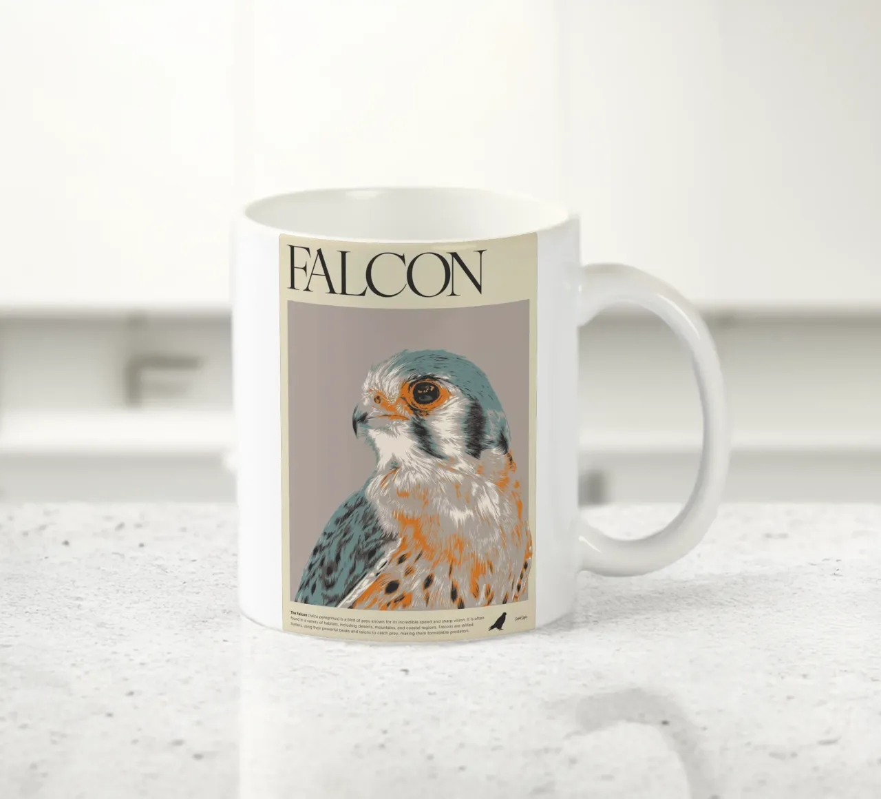 FALCON tazza in ceramica da Cranio Dsgn