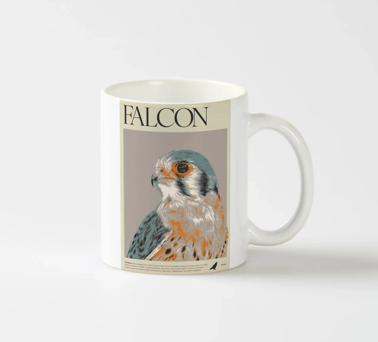 FALCON tazza in ceramica da Cranio Dsgn