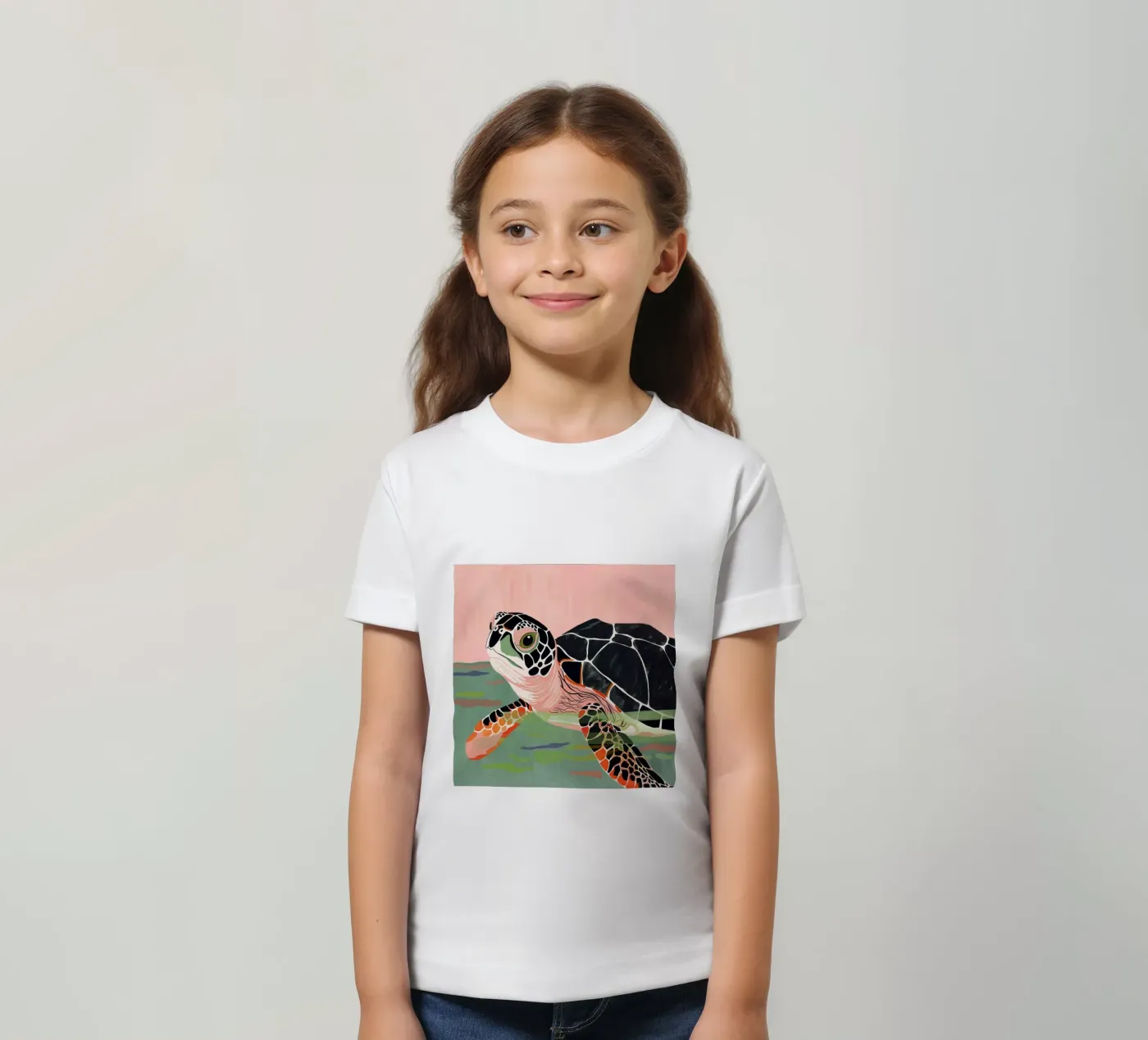 Cute Turtle t-shirt bambini da ArtsySesta