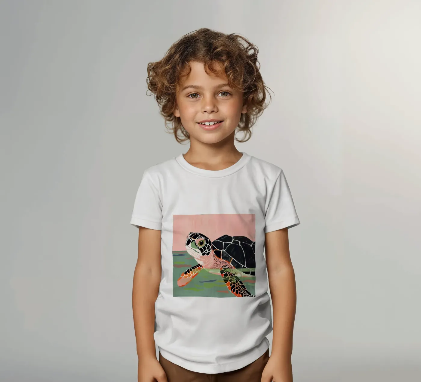 Cute Turtle t-shirt bambini da ArtsySesta