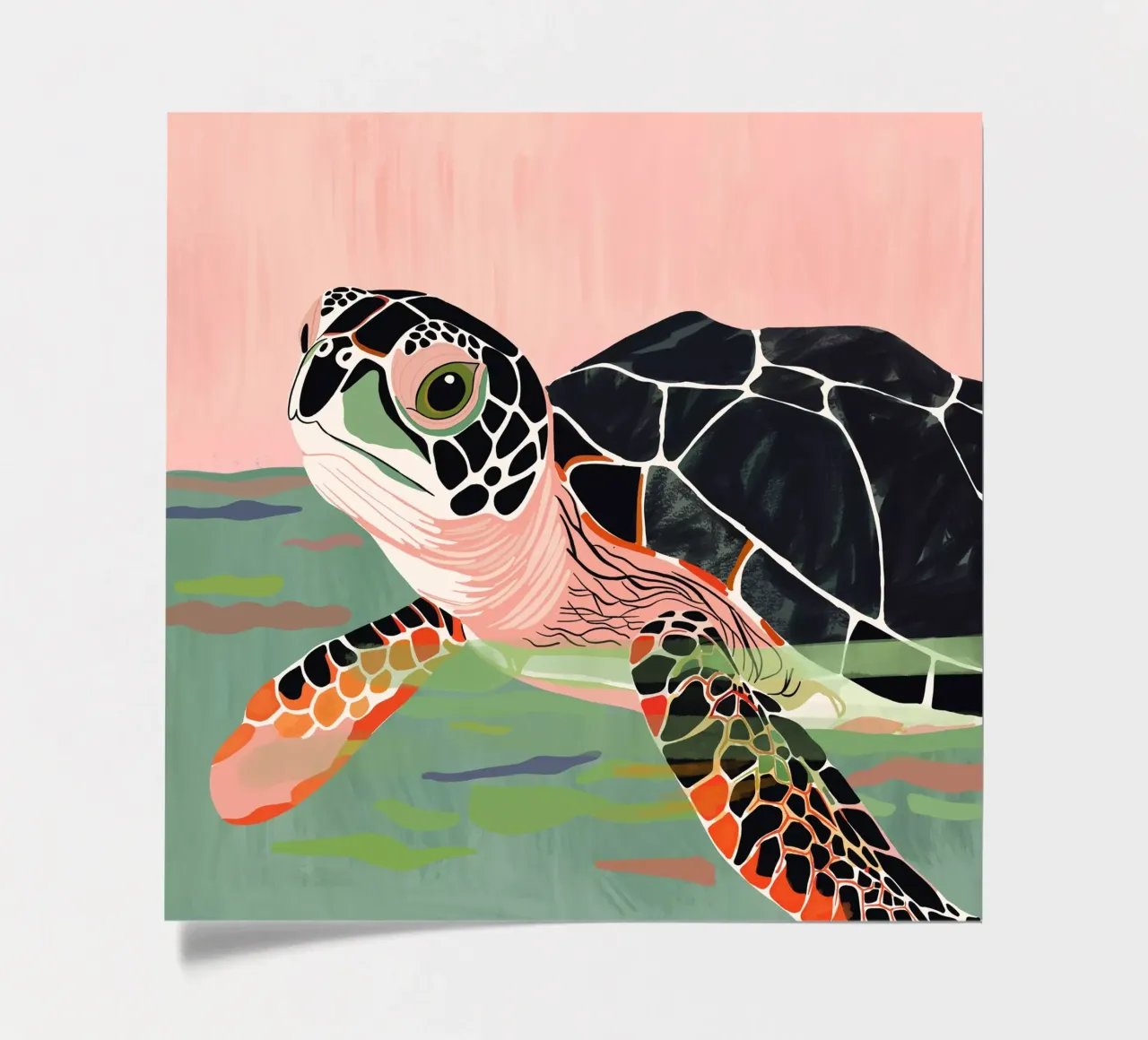 Cute Turtle sticker sheet by ArtsySesta