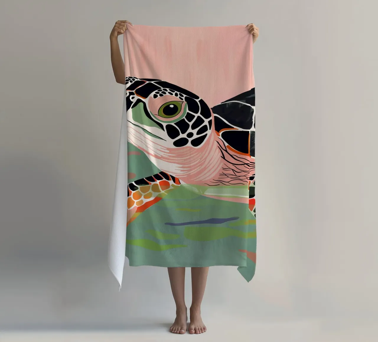 Cute Turtle telo mare da ArtsySesta