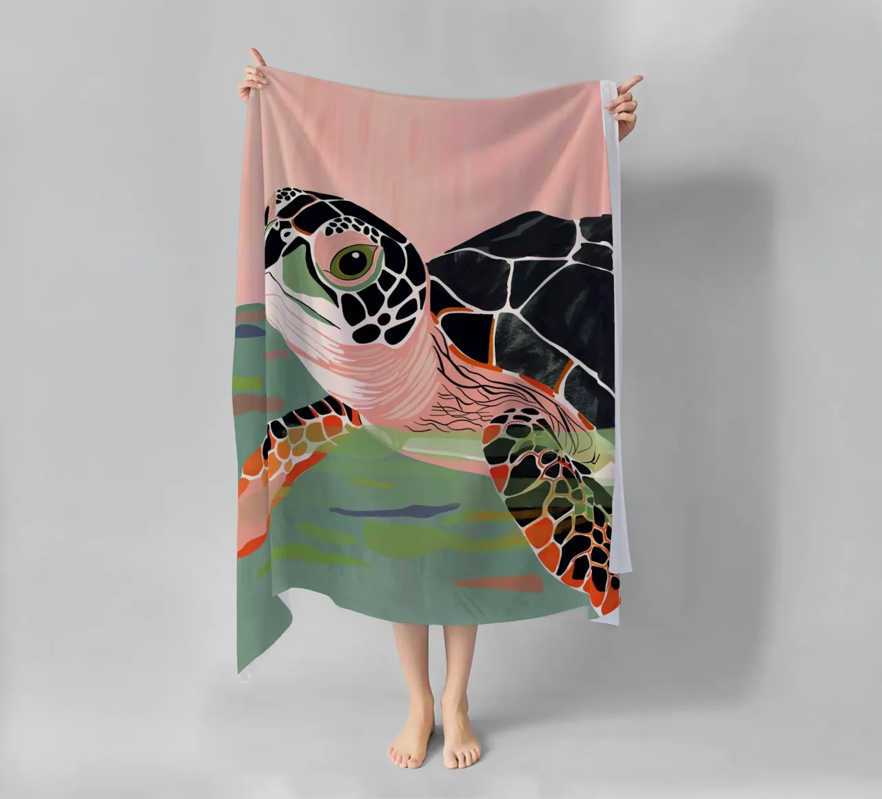 Cute Turtle telo mare da ArtsySesta