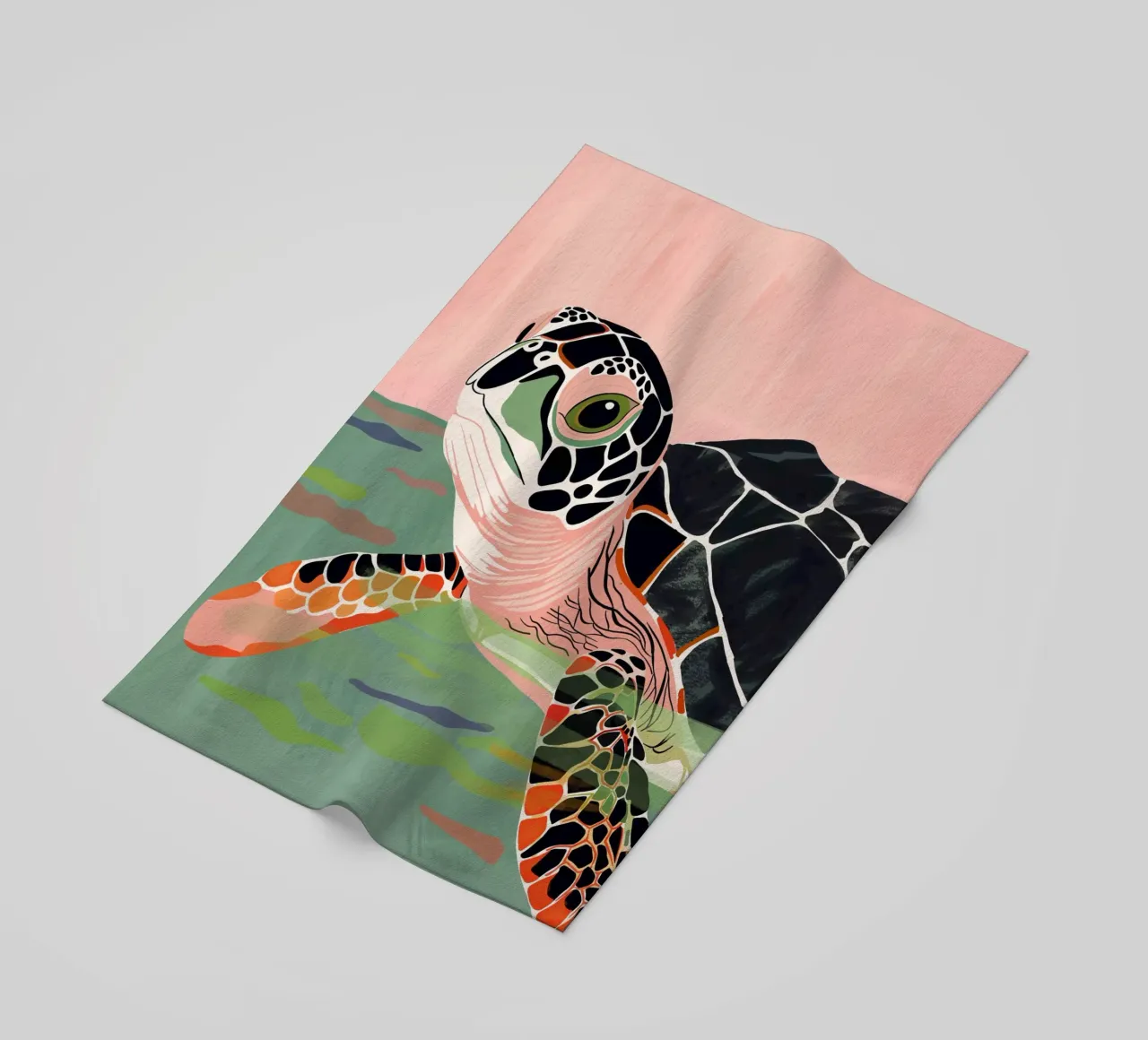 Cute Turtle telo mare da ArtsySesta