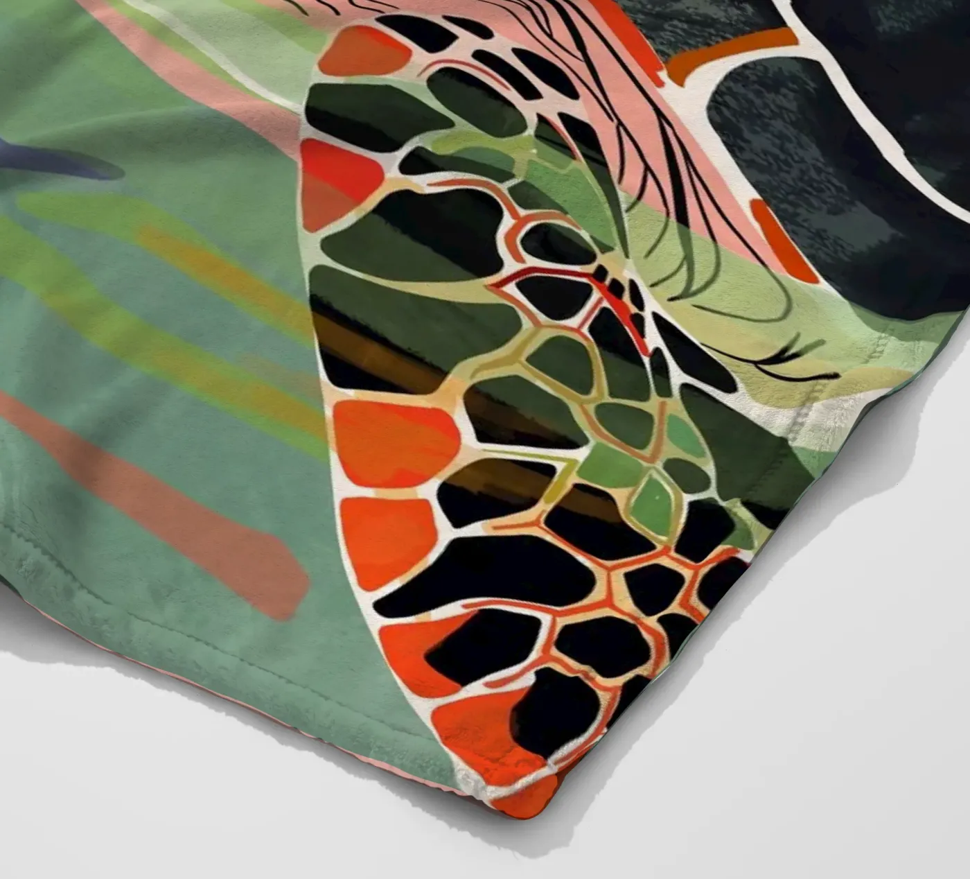 Cute Turtle fleece blanket by ArtsySesta