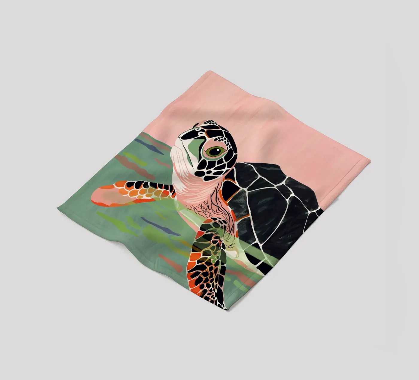 Cute Turtle fleece blanket by ArtsySesta