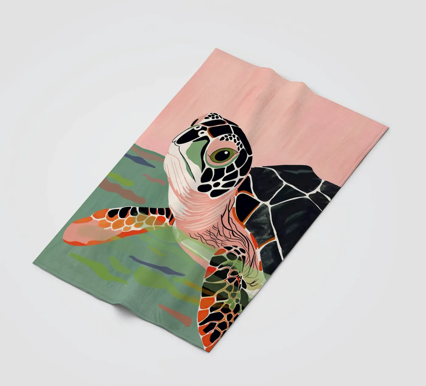 Cute Turtle fleece blanket by ArtsySesta
