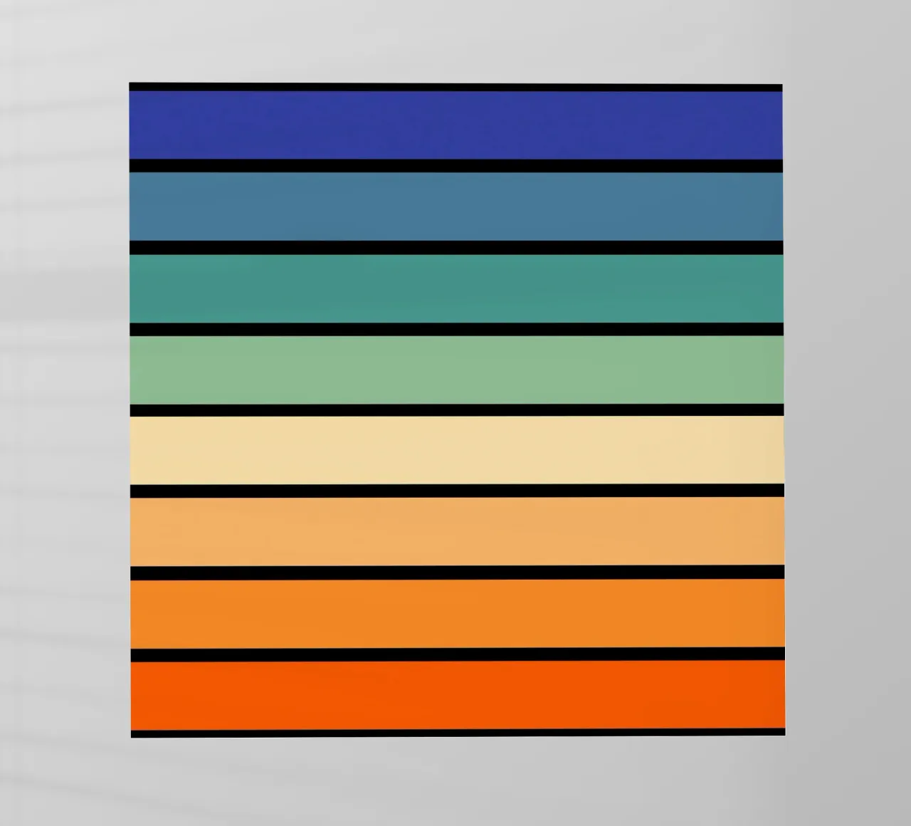 Arcobaleno a strisce morbide e retrò pellicola backlit da Timeless moderna