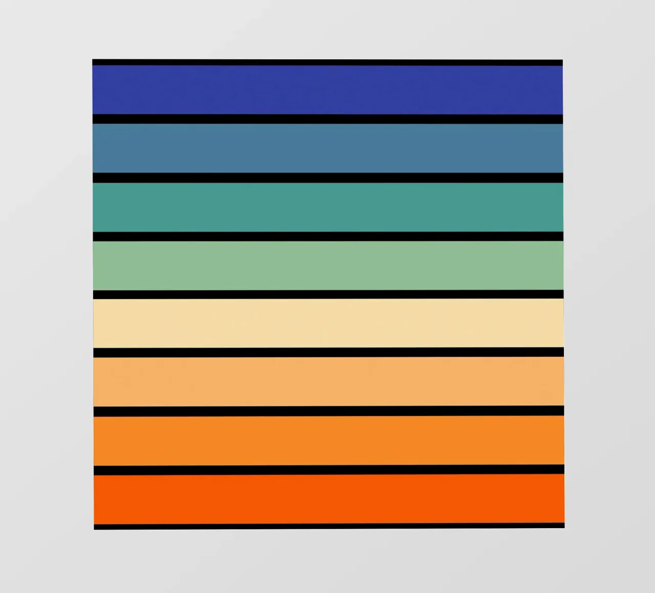 Arcobaleno a strisce morbide e retrò pellicola backlit da Timeless moderna