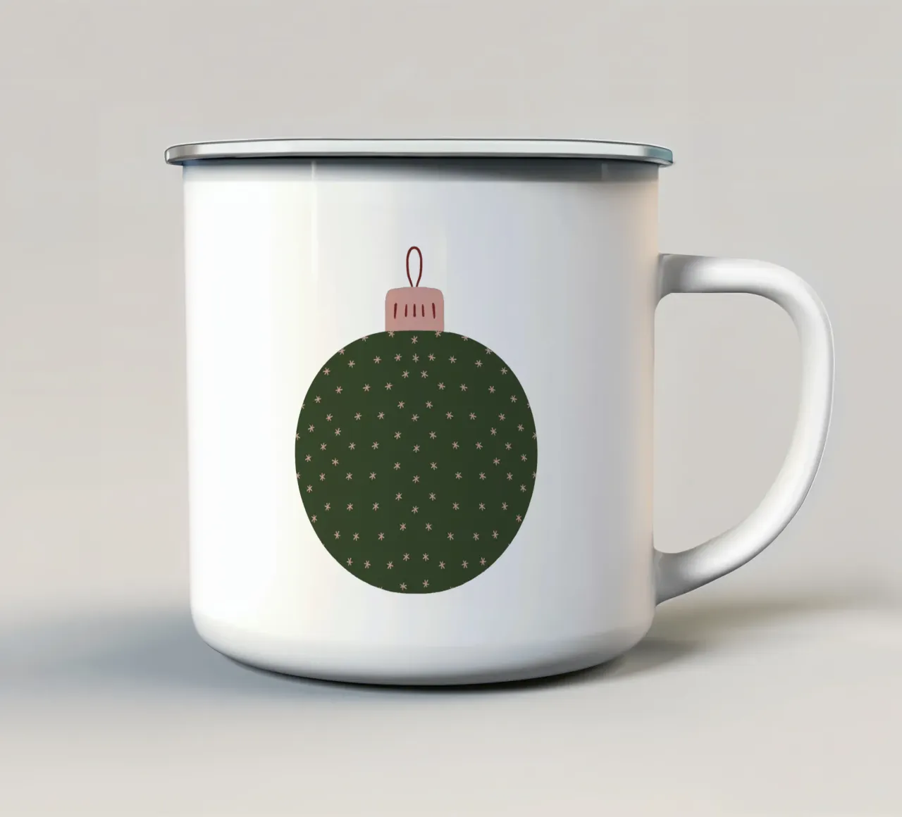 Globo di Natale 1 tazza in smalto da Wackapacka Holiday Shop