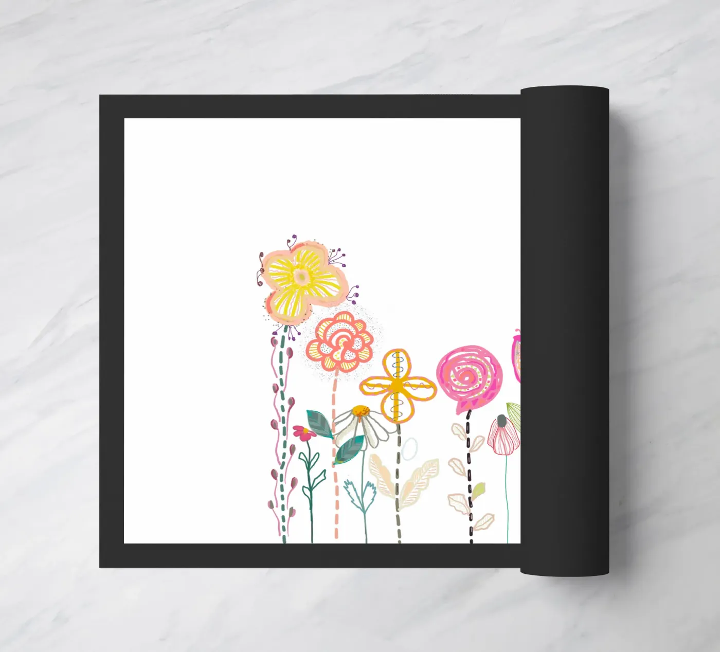 Spring Time Flower doormat by GalerieGG