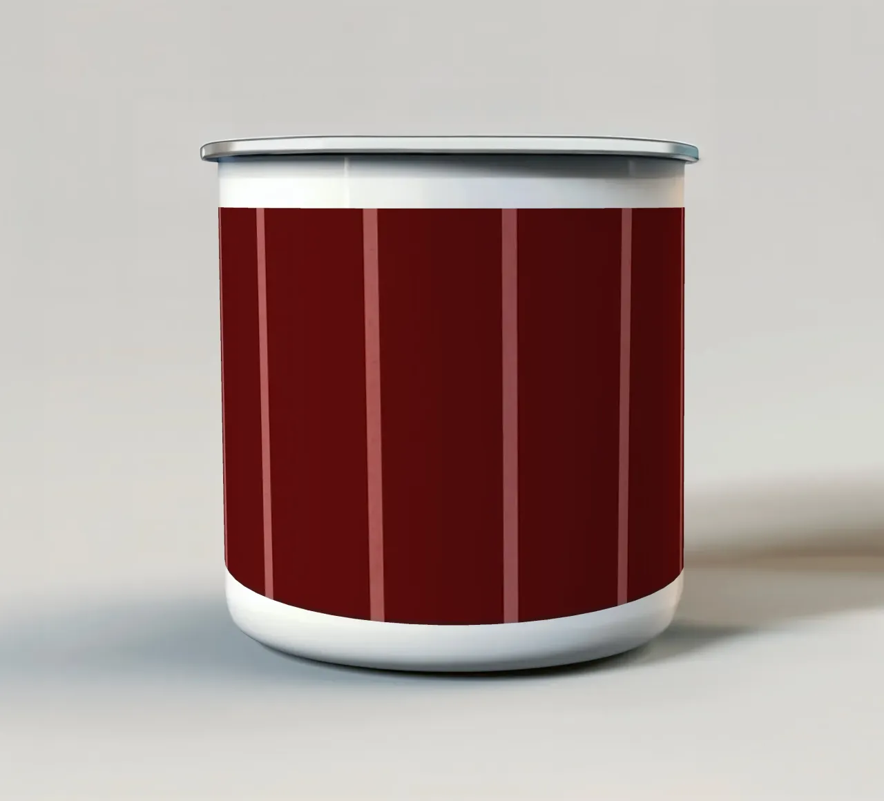 Borgogna Linee eleganti tazza in smalto da Timeless moderna