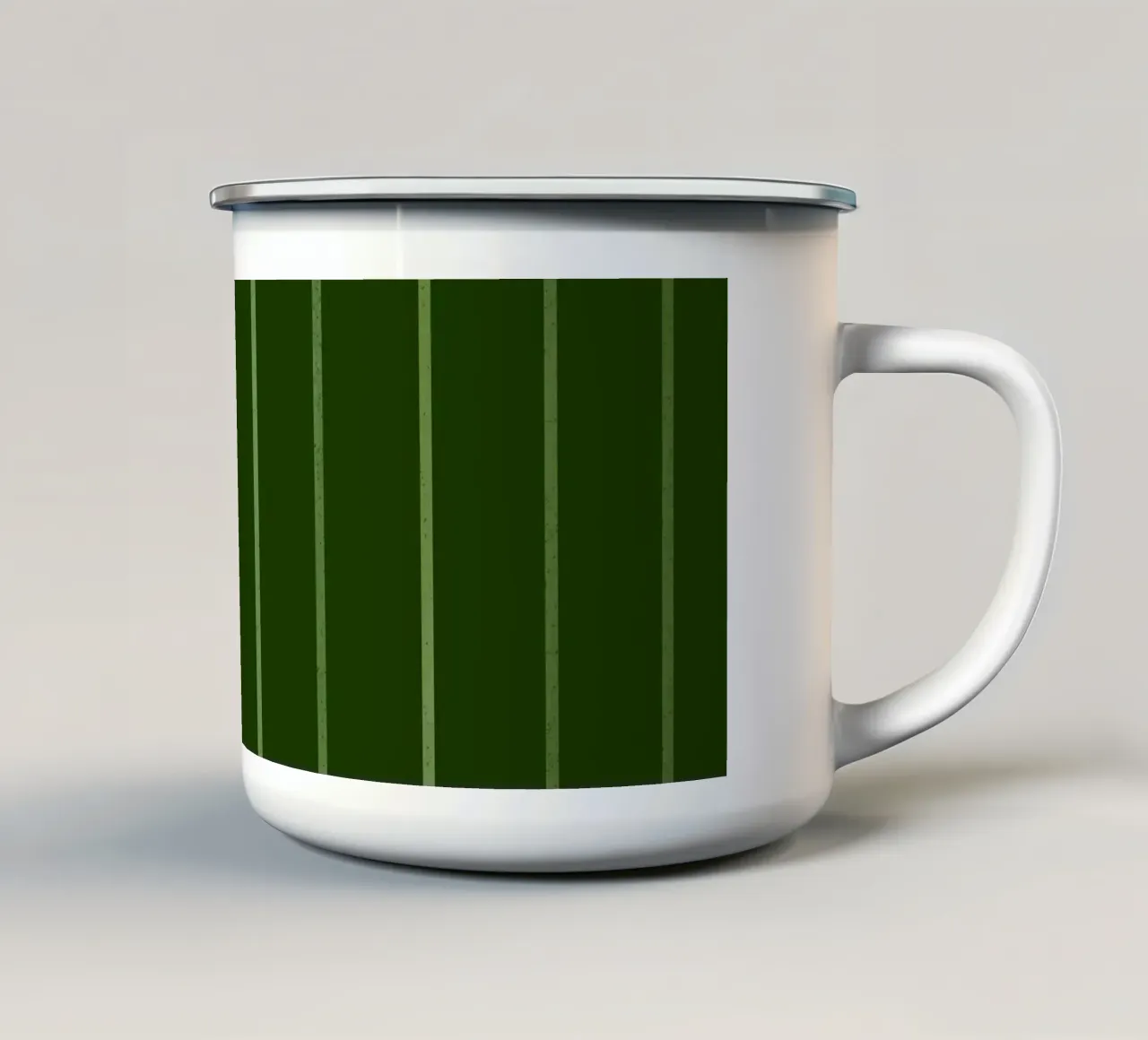 Linee eleganti verdi tazza in smalto da Timeless moderna