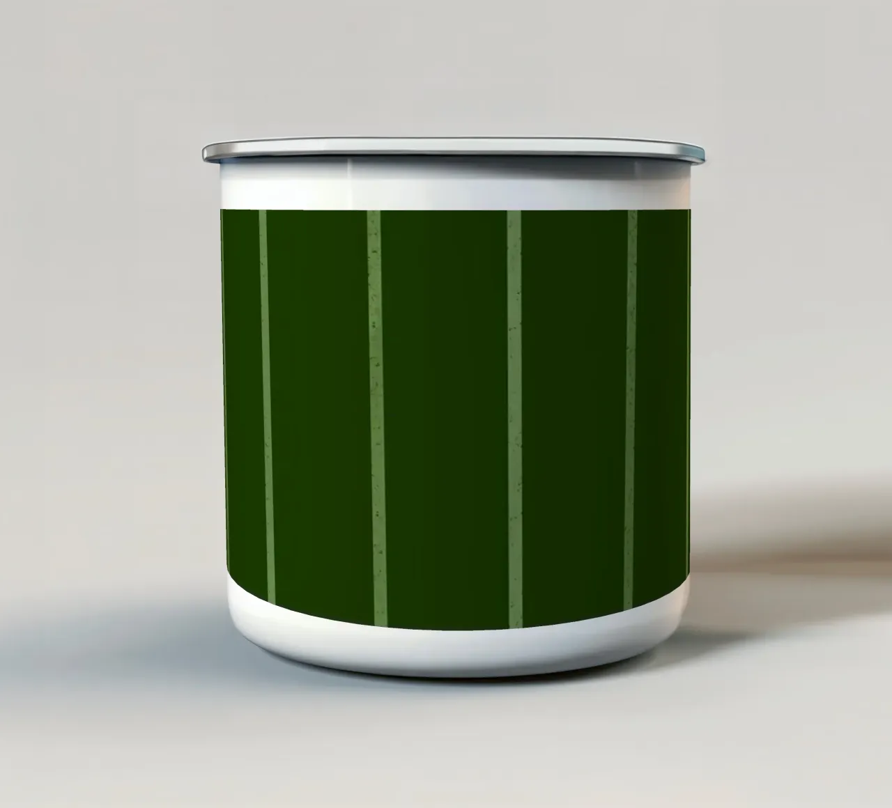 Linee eleganti verdi tazza in smalto da Timeless moderna