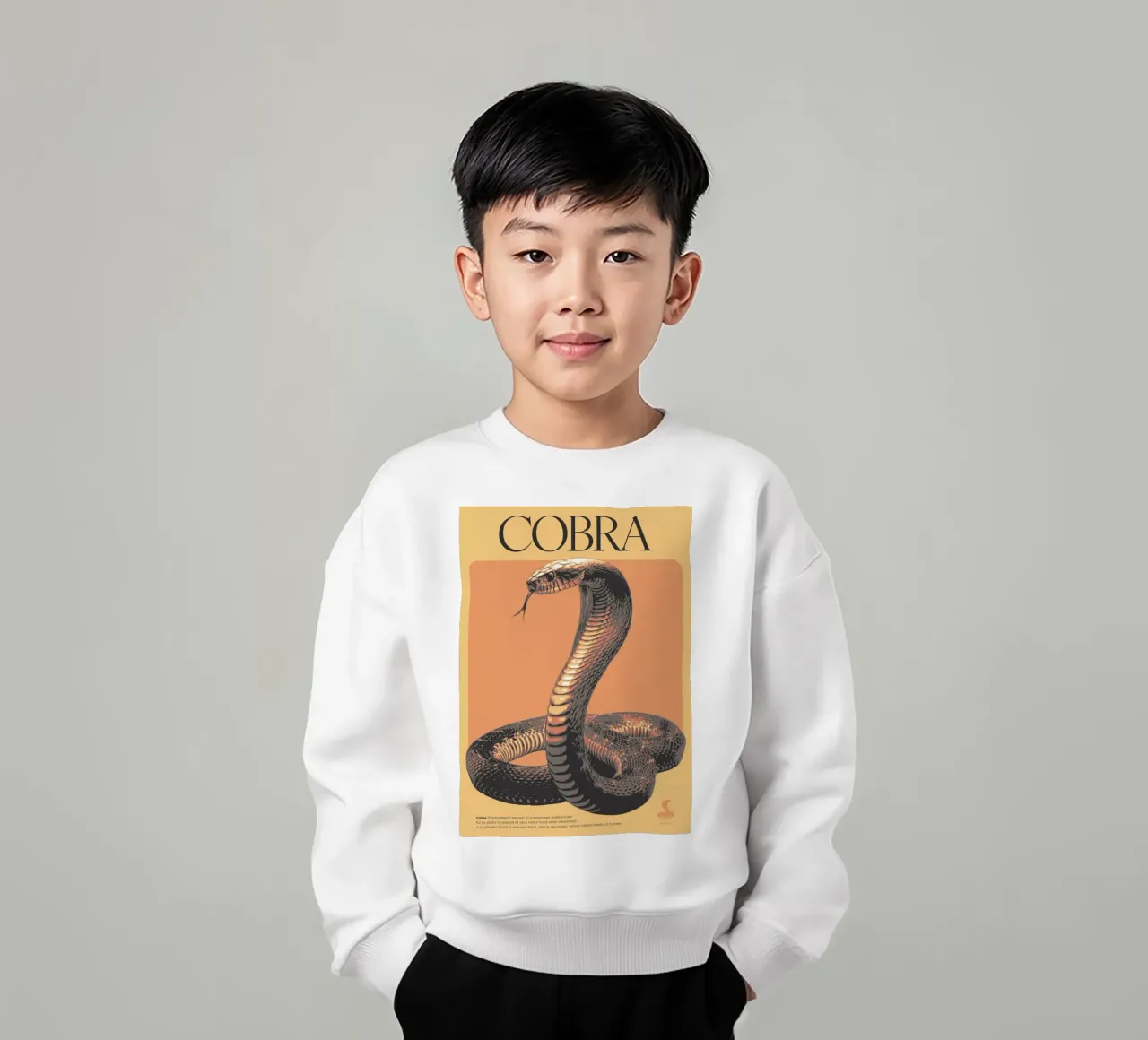 COBRA felpa bambino da Cranio Dsgn